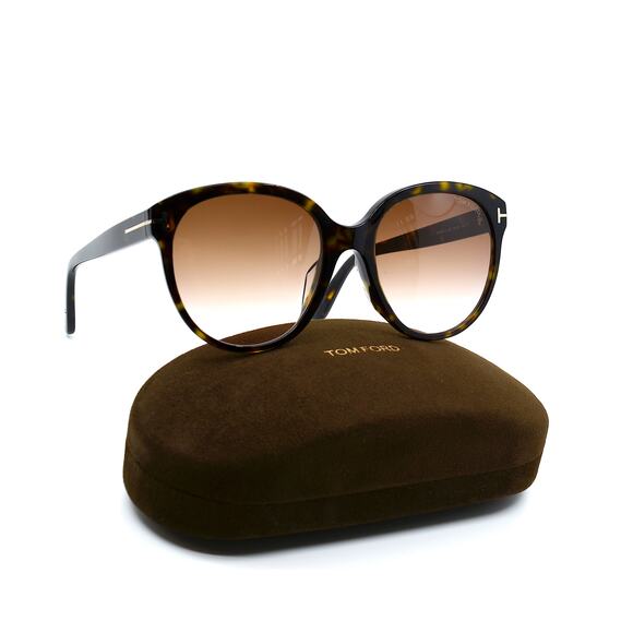 TOM FORD TF957-D 52F HAVANA BROWN GRADIENT AUTHENTIC SUNGLASSES - Picture 4 of 14